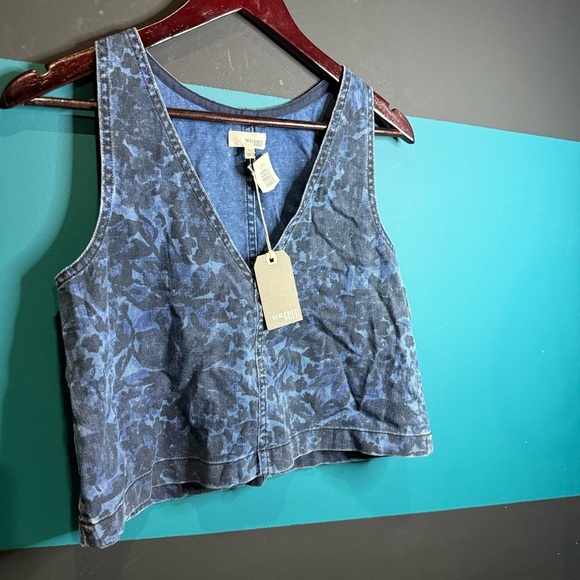 Wilfred Gray Black Sleeveless Crop Tank Top - Picture 2 of 8